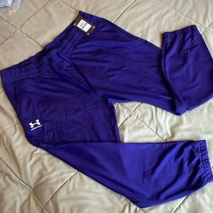 Under Armour Purple Loose Rival Terry Jogger